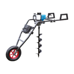 LEMAN Tarière brouette thermique 52 cm³ 1700 W Ø300 mm max. - LOTAR053