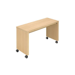 Retour bureau mobile l 100 x p 40 cm Milano chêne clair - Maxiburo