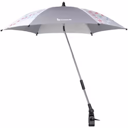 BADABULLE Ombrelle bébé universelle anti-UV 50+ position adaptable grise