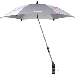 BADABULLE Ombrelle bébé universelle anti-UV 50+ position adaptable grise