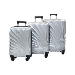 Daniel Hechter – Set de 3 valises 35 61 97L silver polycarbonate