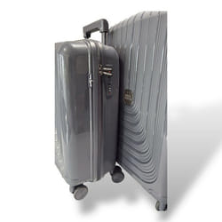 DANIEL HECHTER - Set 3 valises polypropylenne - 8 roues pivotantes - Incassable - Anthracite