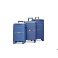 DANIEL HECHTER - Set 3 valises polypropylenne - 8 roues pivotantes - Mobilité à 360° - Marine