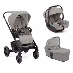 JOIE - Poussette TRIO CHROME Pebble + I-GEMM3 Pebble + Nacelle Pebble