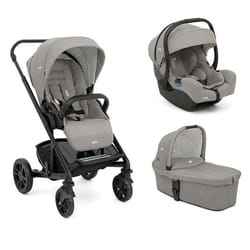 JOIE - Poussette TRIO CHROME Pebble + I-GEMM3 Pebble + Nacelle Pebble