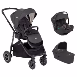 JOIE - Poussette TRIO Versatrax + I-Gemm 3 + Nacelle Ramble XL Shale