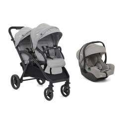 JOIE - Poussette DUO EVALITE double + I-gemm 3 Pebble