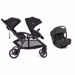 JOIE - Poussette DUO EVALITE double + I-gemm 3 Shale
