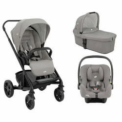 JOIE - Poussette TRIO CHROME Pebble + I-Snug 2 Pebble + Nacelle Pebble