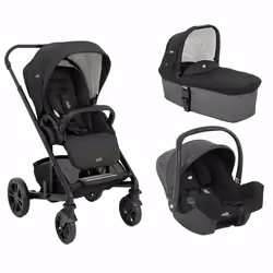 JOIE - Poussette TRIO CHROME + I-Snug 2 Shale + Nacelle Shale