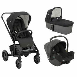JOIE - Poussette TRIO CHROME + I-Snug 2 Shale + Nacelle Shale