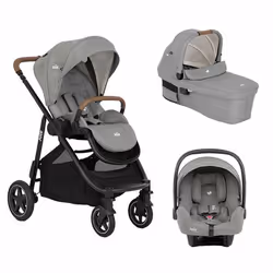 JOIE - Poussette trio Versatrax + I-Snug 2 + Nacelle Ramble XL Pebble