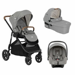 JOIE - Poussette trio Versatrax + I-Snug 2 + Nacelle Ramble XL Pebble
