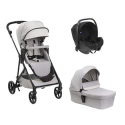 CHICCO - Poussette Trio Seety Nacelle Florence beige + Siège auto Kory Black