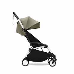 STOKKE - Poussette YOYO 3 Pack 6+ Olive / Cadre Blanc