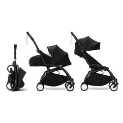 STOKKE - Poussette YOYO 3 Pack 0+ et 6+ Noir / Cadre Noir