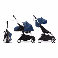 STOKKE - Poussette YOYO 3 Pack 0+ et 6+ Air France / Cadre Blanc