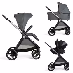 CHICCO - Poussette Trio Bellagio + Nacelle Flexi + Siège-auto First Seat Recline I-size Black Satin