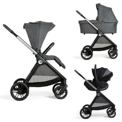 CHICCO - Poussette Trio Bellagio + Nacelle Flexi + Siège-auto First Seat Recline I-size Black Satin