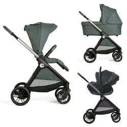 CHICCO - Poussette Trio Bellagio + Nacelle Flexi + Siège-auto First Seat Recline I-size Fir Tree