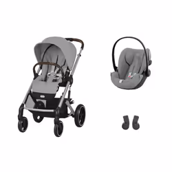 CYBEX - POUSSETTE DUO Balios S Lux SLV Stone Grey + Cloud G I-Size Plus Stone grey