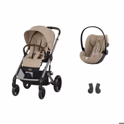 CYBEX - POUSSETTE DUO Balios S Lux TPE + Cloud G I-Size Plus Almond Beige