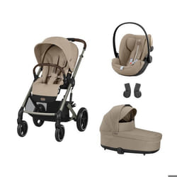 CYBEX - POUSSETTE TRIO Balios S Lux TPE + Cloud G I-Size + Nacelle Almond Beige