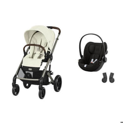 CYBEX - Poussette DUO Balios S Lux Seashell Beige + Cloud G Magic Black