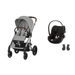 CYBEX - Poussette DUO Balios S Lux Stone Grey + Cloud G Magic Black