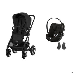 CYBEX - Poussette Duo Talos S Lux BLK Moon Black +  CLOUD G i-Size Magic Black