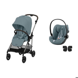 CYBEX - Poussette Duo Melio 4 TPE - Stormy Blue +  CLOUD G i-Size Plus Stormy Blue