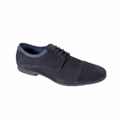 Derbies en cuir - couleur : Bleu
