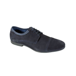 Derbies en cuir - couleur : Bleu
