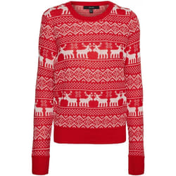 Pull en maille - couleur : Rouge