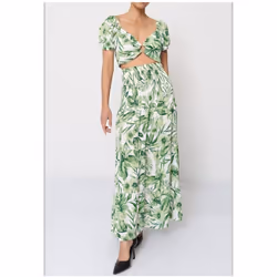 Robe longue - couleur : Vert