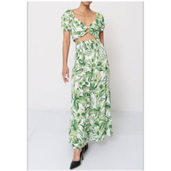 Robe longue - couleur : Vert