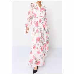 Robe longue - couleur : Blanc