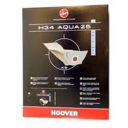 Boite de 5 sacs H34 pour aspirateur HOOVER 09177650 Appareils compatibles : [ASPIRATEUR HOOVER: ] BDS5135001, BDS5135011, BDS ...