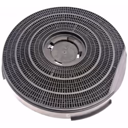 Filtre charbon rond type 34 255mm 290g (à l'unité) pour hotte WHIRLPOOL, ROSIERES, ARISTON HOTPOINT, SCHOLTES, BAUKNECHT, IGN ...