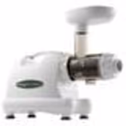 Extracteur de jus horizontal OMEGA 8224 - Blanc - 80 tours/min - 180W - Double tamis breveté - Garantie 15 ans