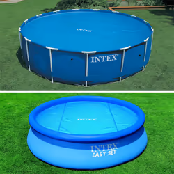 Description générale La bâche à bulles renforcée ronde pour piscine tubulaire Ø 5,49 m de la marque Intex est conçue pour pré ...