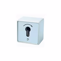 Contacteur à clé en saillie - 1 contact NO/NF - sans cylindre.Cylindre 30 x 10 mm à commander séparément.Garantie 10 ans ◉ Dé ...