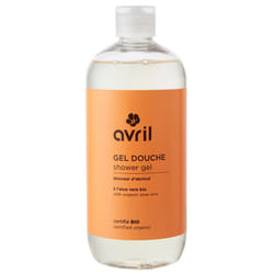 Avril Gel Douche Coeur d'Abricot - Produit de Soins pour le Corps et le Bain au Parfum Fruité et Riche, 500ml.