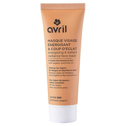 Avril Masque Visage Énergisant & Coup d'Éclat Bio 50 ml