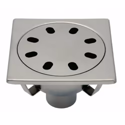Description générale Le siphon embouti de forme carrée mesure 200 x 200 mm et est conçu en acier inoxydable EN 1.4301, offran ...