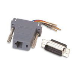 Neklan 1070196 changeur de genre de câble DB9 RJ-45 Gris