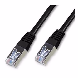 Neklan Cordon Cat 5e FTP Noir - 50 m, 50 m, Cat5e, F/UTP (FTP), RJ-45, RJ-45