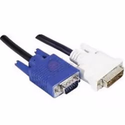 Neklan A5000025, 1,8 m, DVI, VGA (D-Sub), Mâle, Mâle, Noir