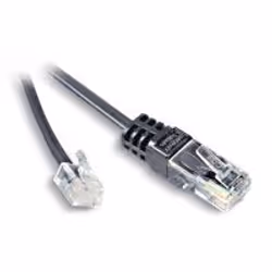 Neklan 3m RJ11/RJ45, 3 m, RJ-11, RJ-45, Noir, Mâle, Mâle