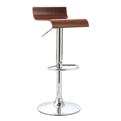 Tabouret de bar design en bois coloris noyer SURF V2
